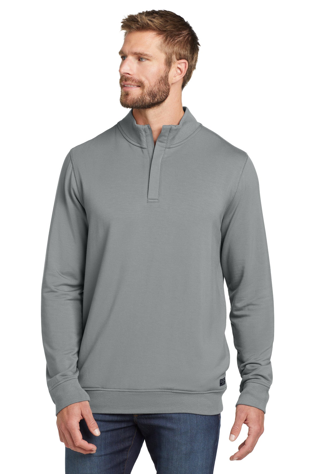 TravisMathew Newport 1/4-Zip Fleece TM1MU419 Quiet Shade Grey