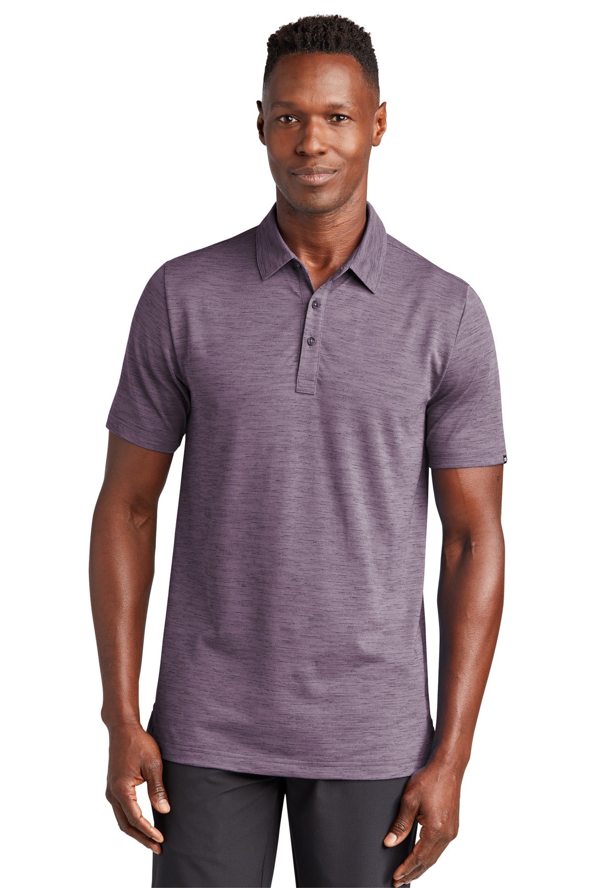 TravisMathew Auckland Slub Polo TM1MW451 Purple Sage