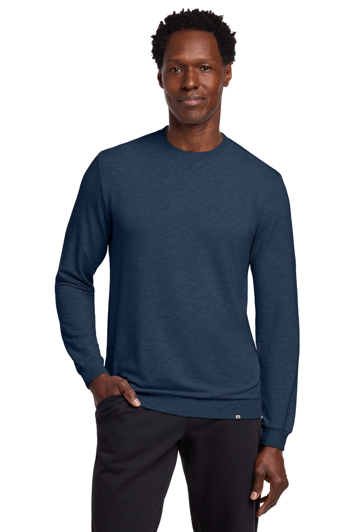 TravisMathew Long Weekend Crew TM1MZ342 Blue Nights Heather
