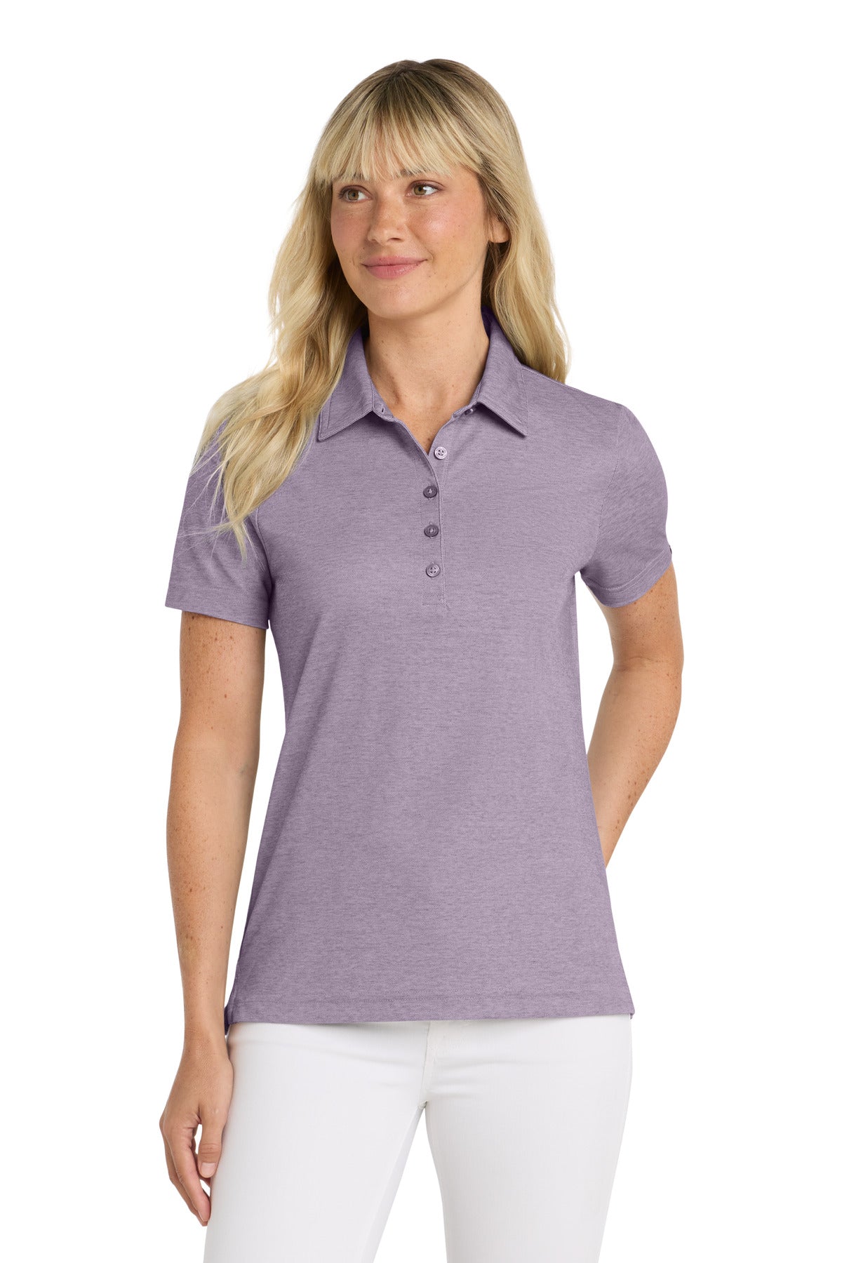 TravisMathew Women's Oceanside Heather Polo TM1WW002 Purple Sage Heather