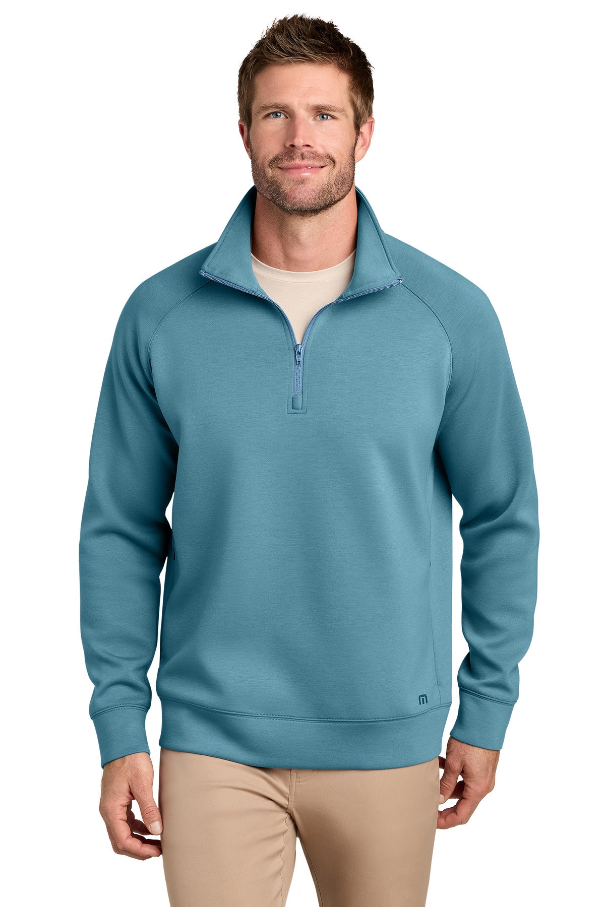 TravisMathew Momentum Shift 1/4-Zip TMA42408 Copen Blue