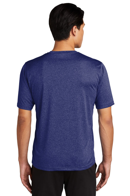 Sport-Tek Tall Heather Contender Tee. TST360 Cobalt Heather Tall