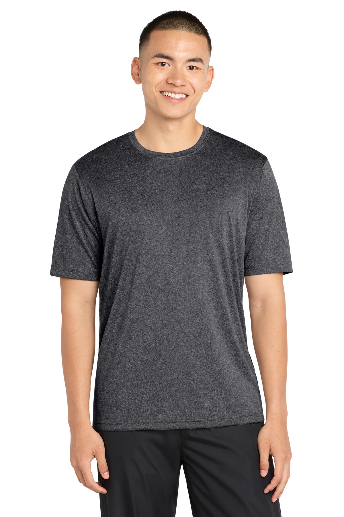 Sport-Tek Tall Heather Contender Tee TST360 Graphite Heather
