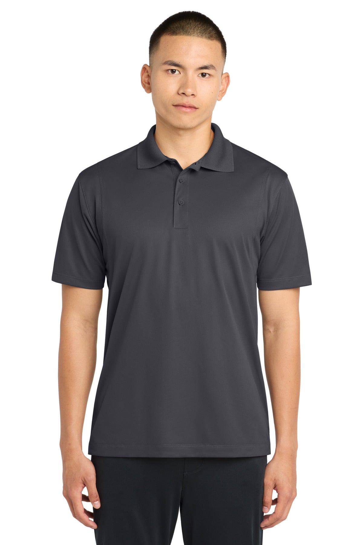 Sport-Tek Tall Micropique Sport-Wick Polo TST650 Iron Grey