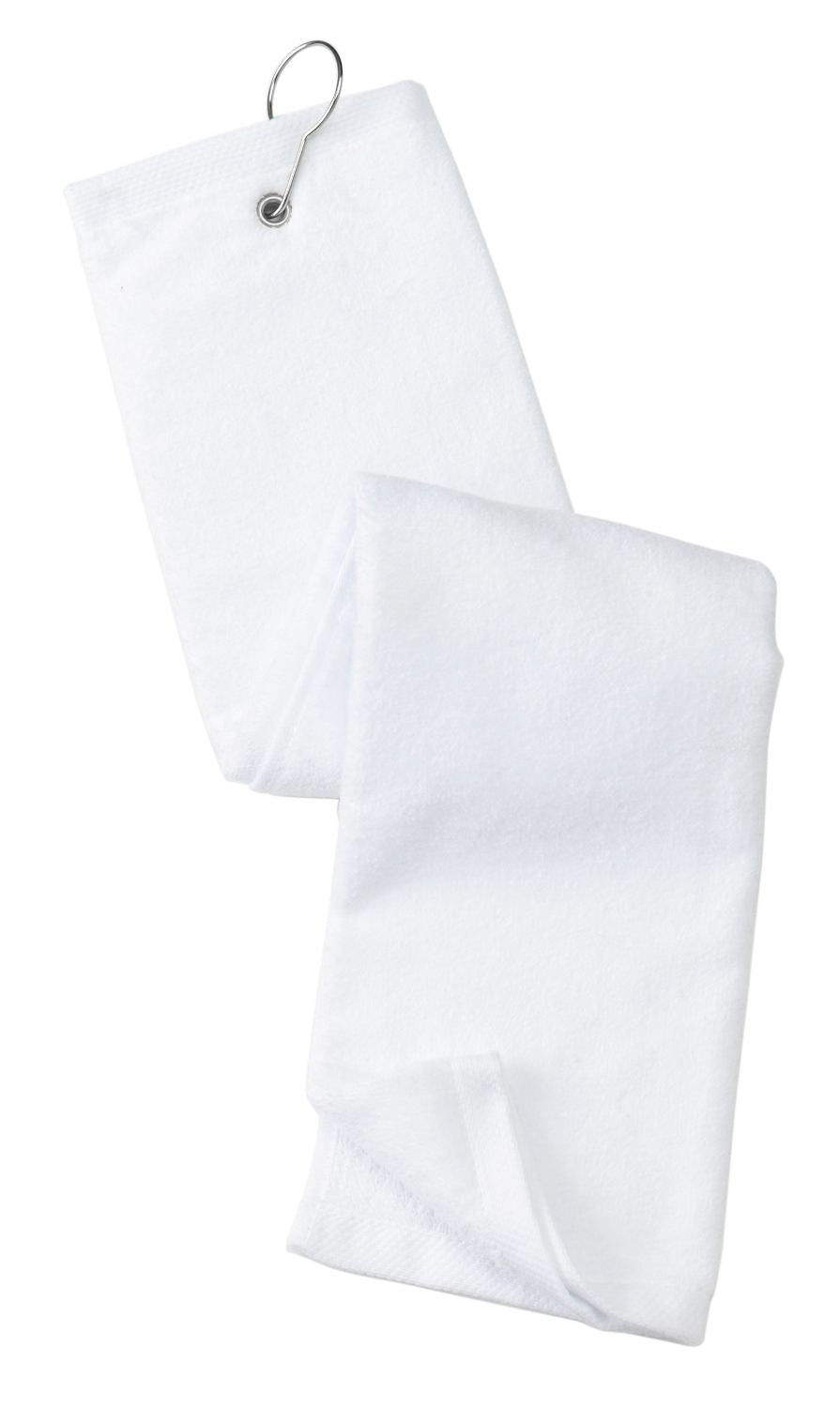 Port Authority Grommeted Tri-Fold Golf Towel TW50 White