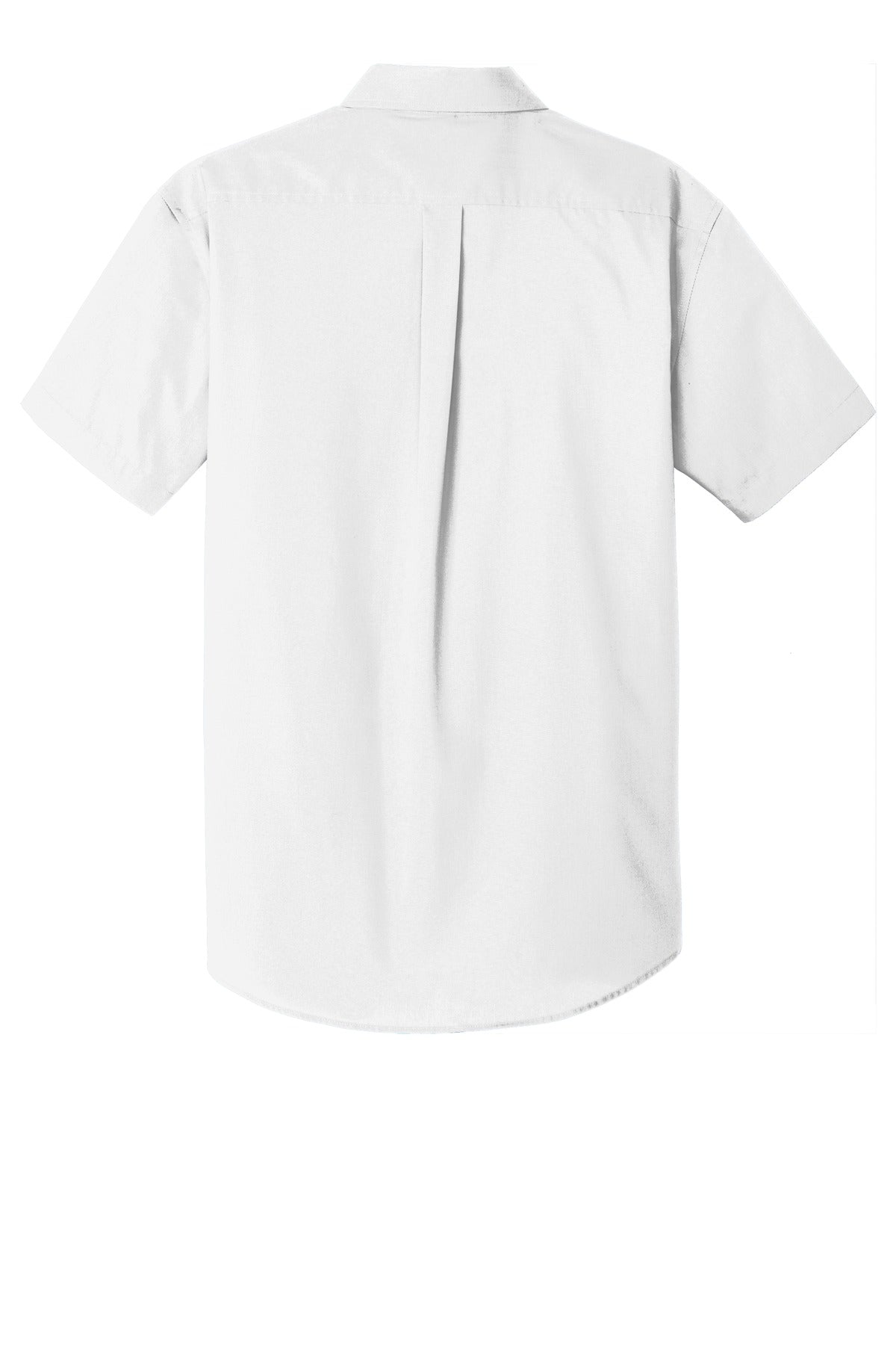 Port Authority Short Sleeve Carefree Poplin Shirt. W101 White