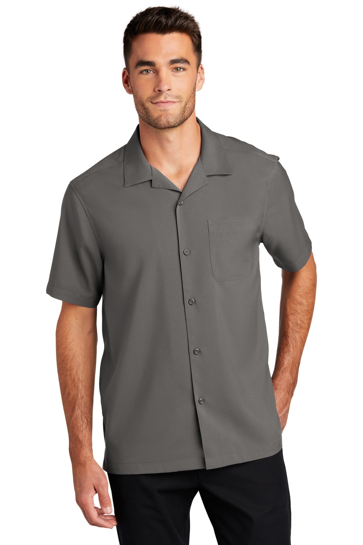 Port Authority Short Sleeve Performance Staff Shirt W400 Graphite