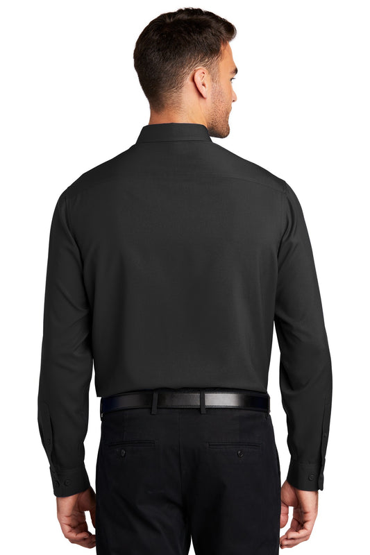 Port Authority Long Sleeve Performance Staff Shirt W401 Black