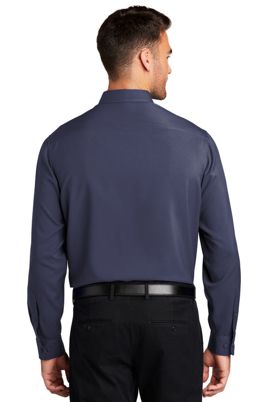 Port Authority Long Sleeve Performance Staff Shirt W401 True Navy