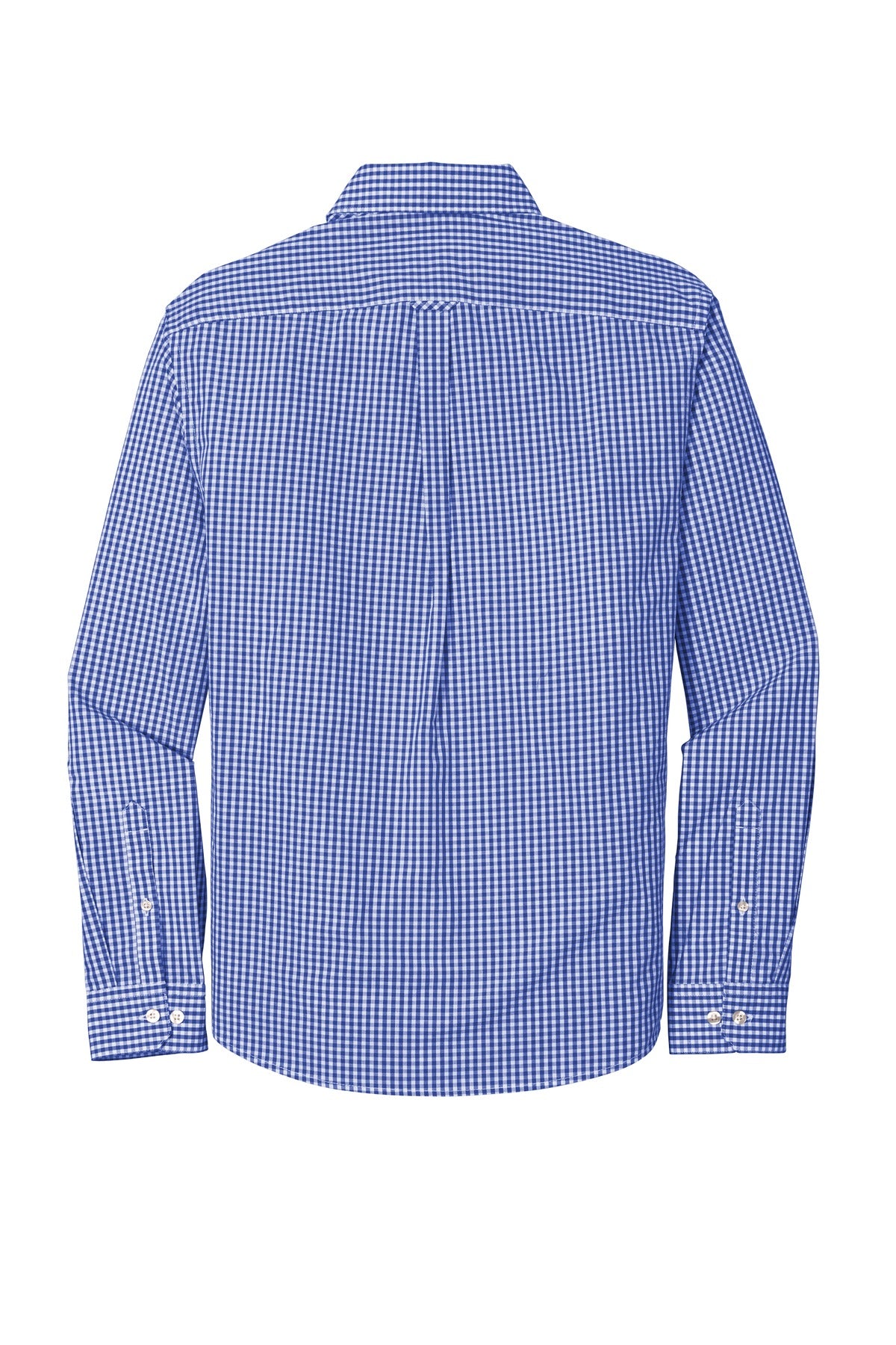 Port Authority Broadcloth Gingham Easy Care Shirt W644 True Royal/ White