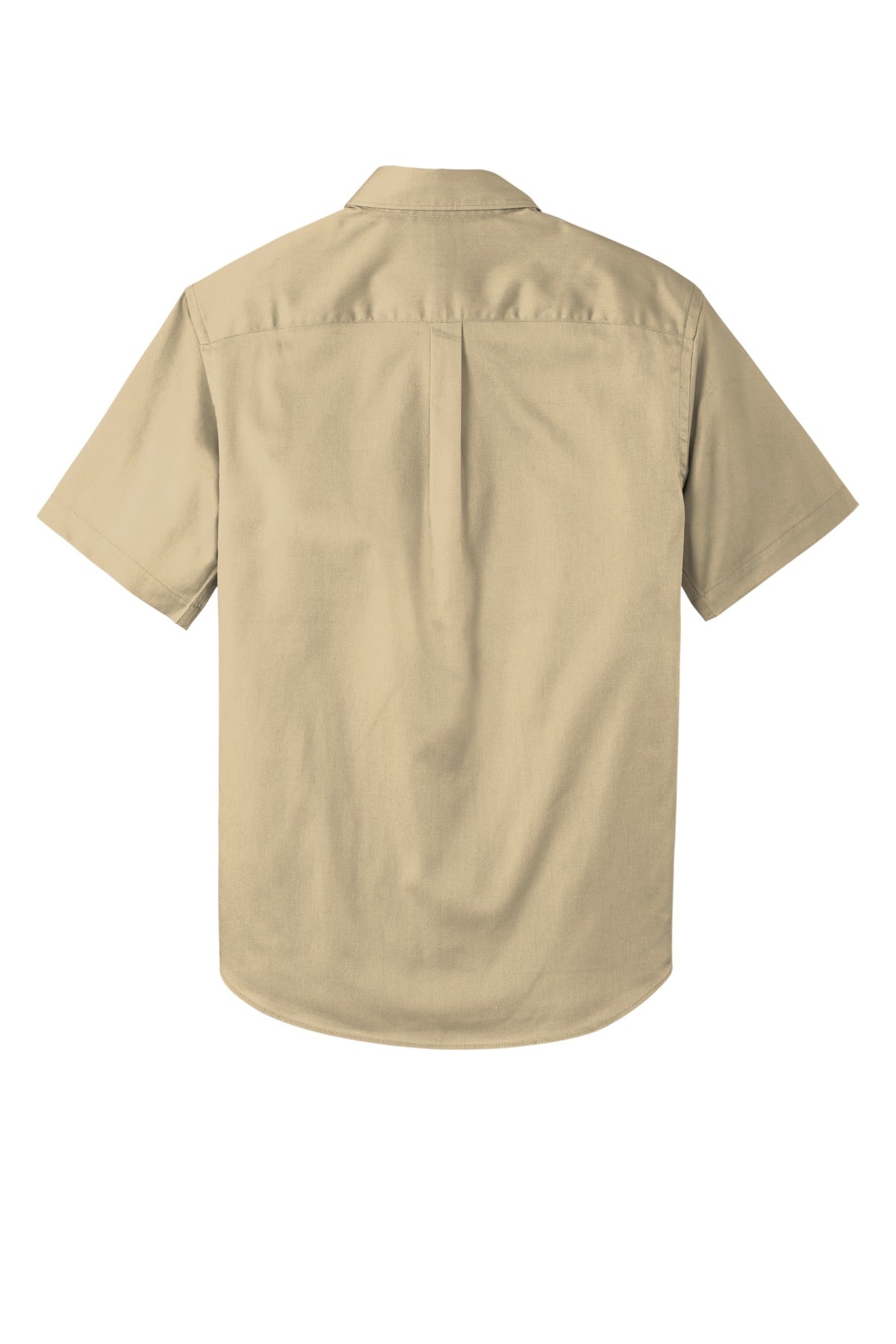 Port Authority Short Sleeve SuperPro React Twill Shirt. W809 Wheat