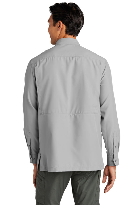 Port Authority Long Sleeve UV Daybreak Shirt W960 Gusty Grey