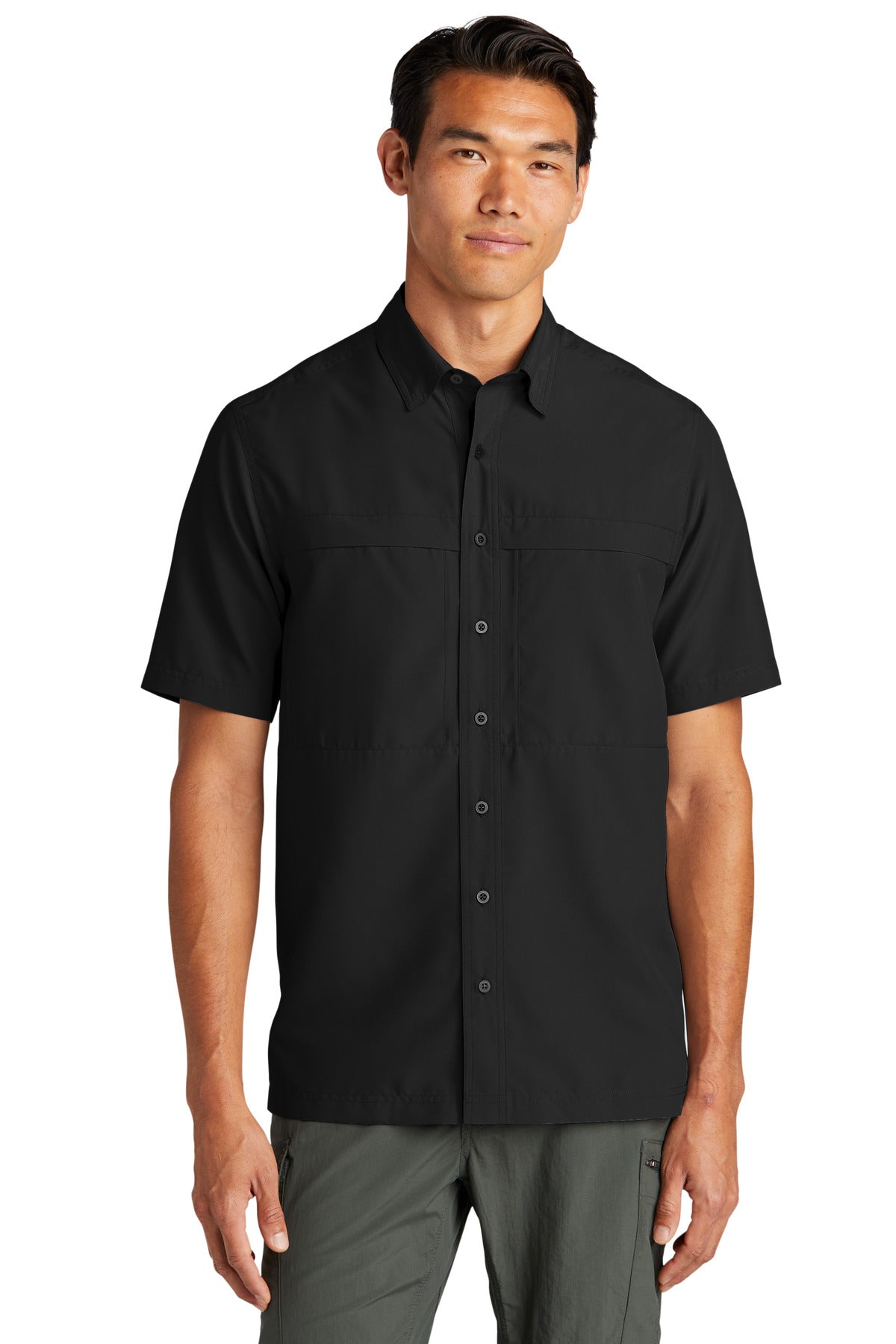 Port Authority Short Sleeve UV Daybreak Shirt W961 Deep Black
