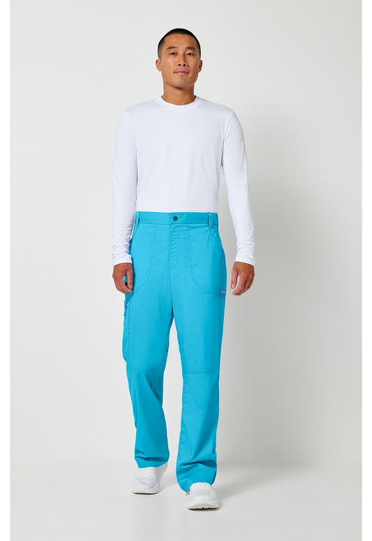 Workwear Revolution WW140 Men's Fly Front Scrub Pants Turquoise