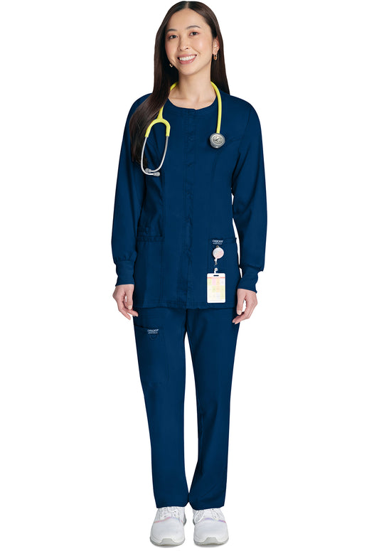 Workwear Revolution WW310 Women's Snap Front Jacket Navy