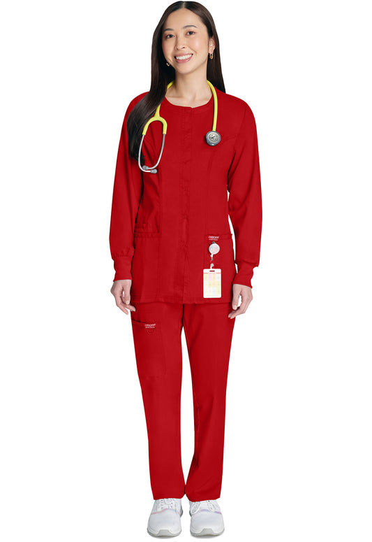 Workwear Revolution WW310 Women's Snap Front Jacket Red