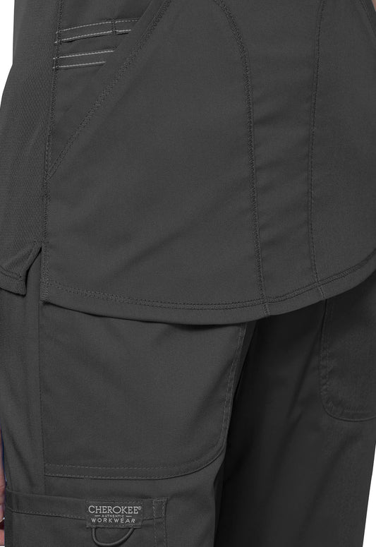 Workwear Revolution WW601 Women's V-Neck Scrub Top Pewter