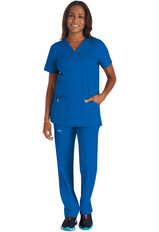 Workwear Revolution WW620 Women's V-Neck Scrub Top Royal
