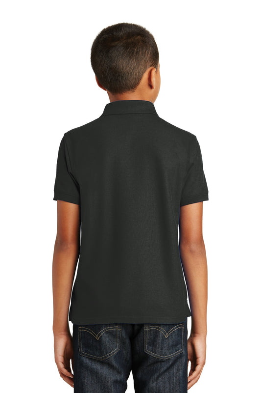 Port Authority Youth Core Classic Pique Polo. Y100 Deep Black