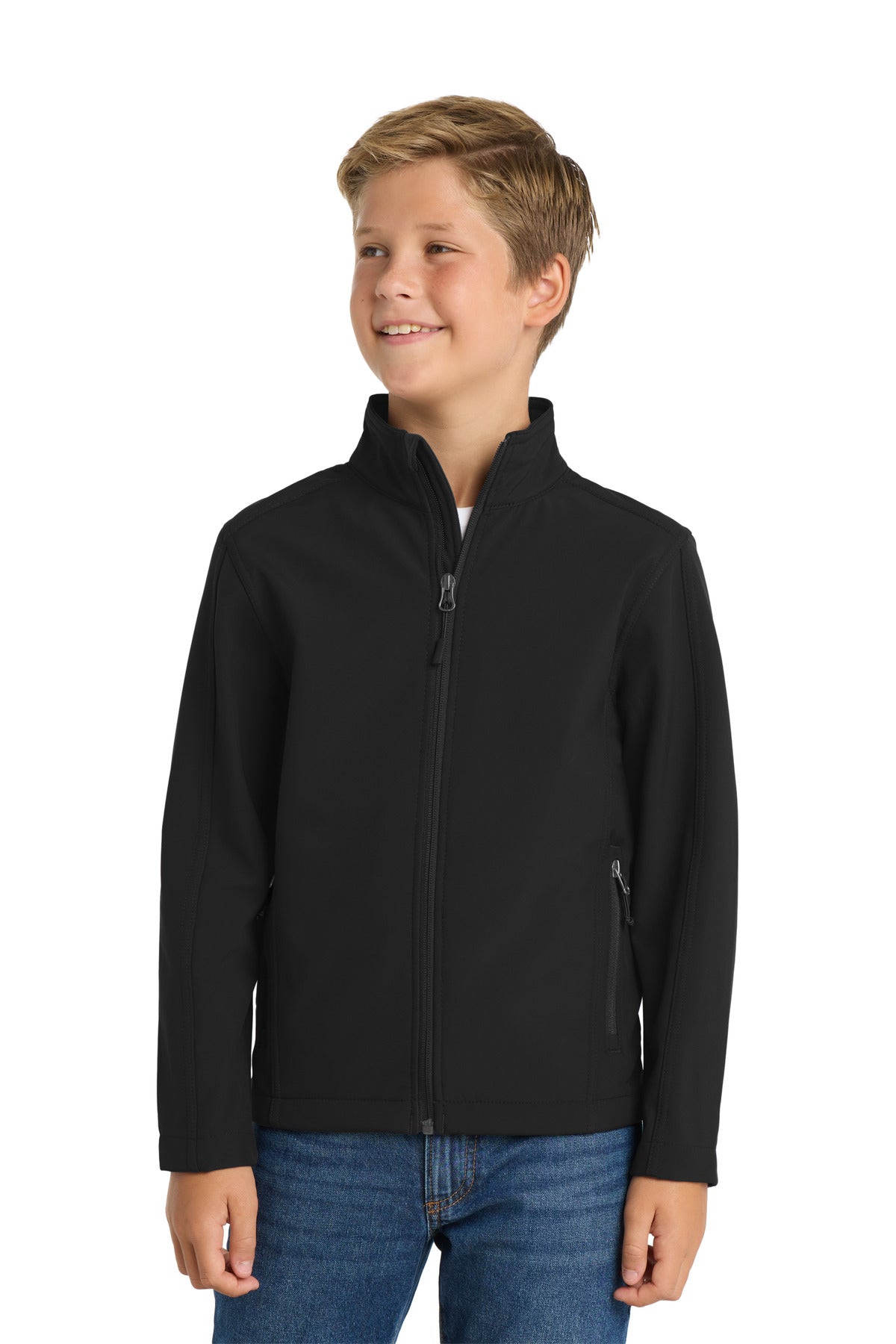 Port Authority Youth Core Soft Shell Jacket Y317 Black