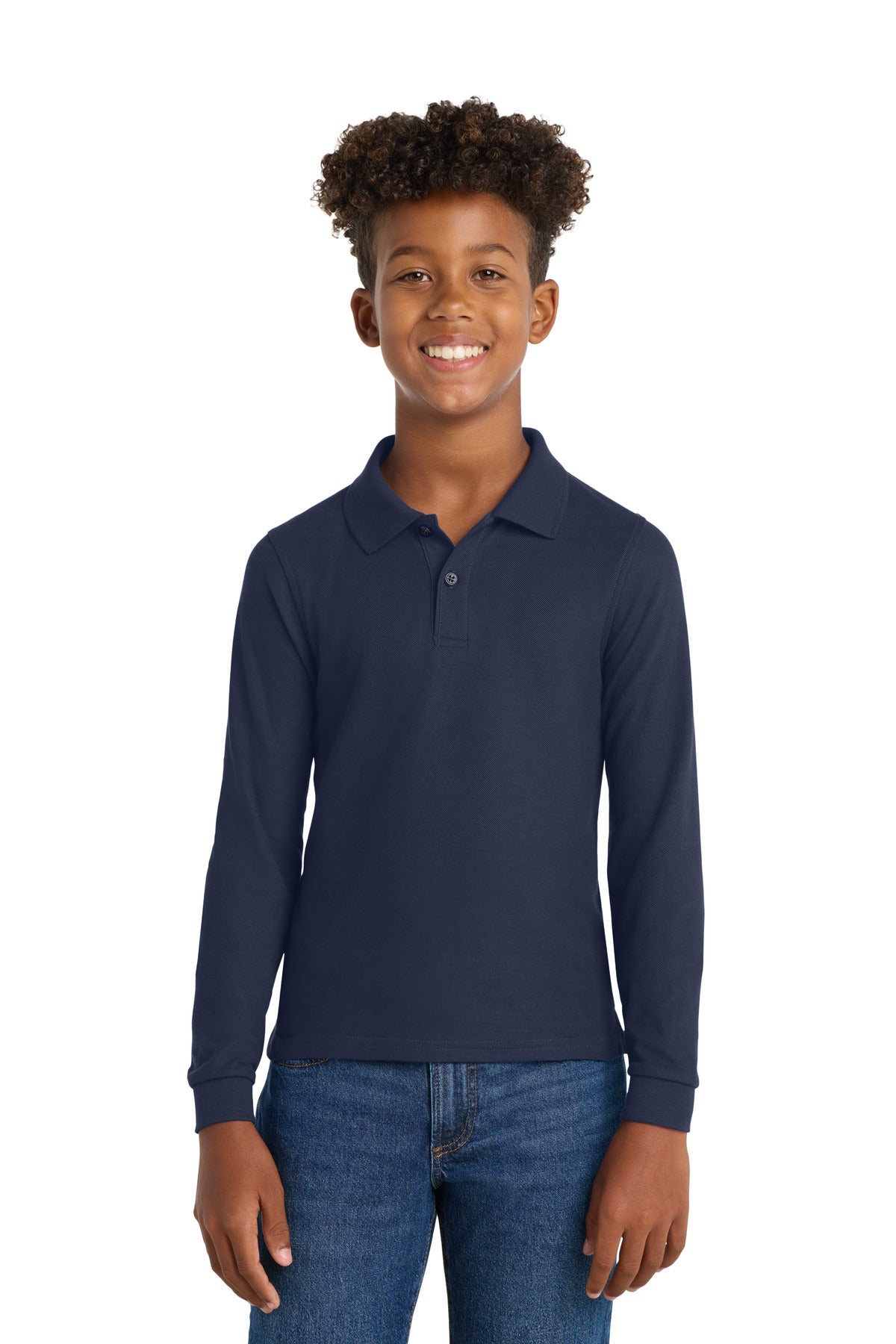 Port Authority Youth Long Sleeve Silk Touch
