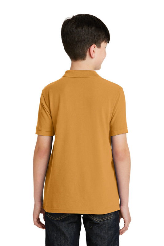 Port Authority Youth Silk Touch Polo. Y500 Gold