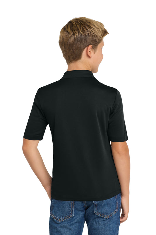 Port Authority Youth Silk Touch Performance Polo. Y540 Black