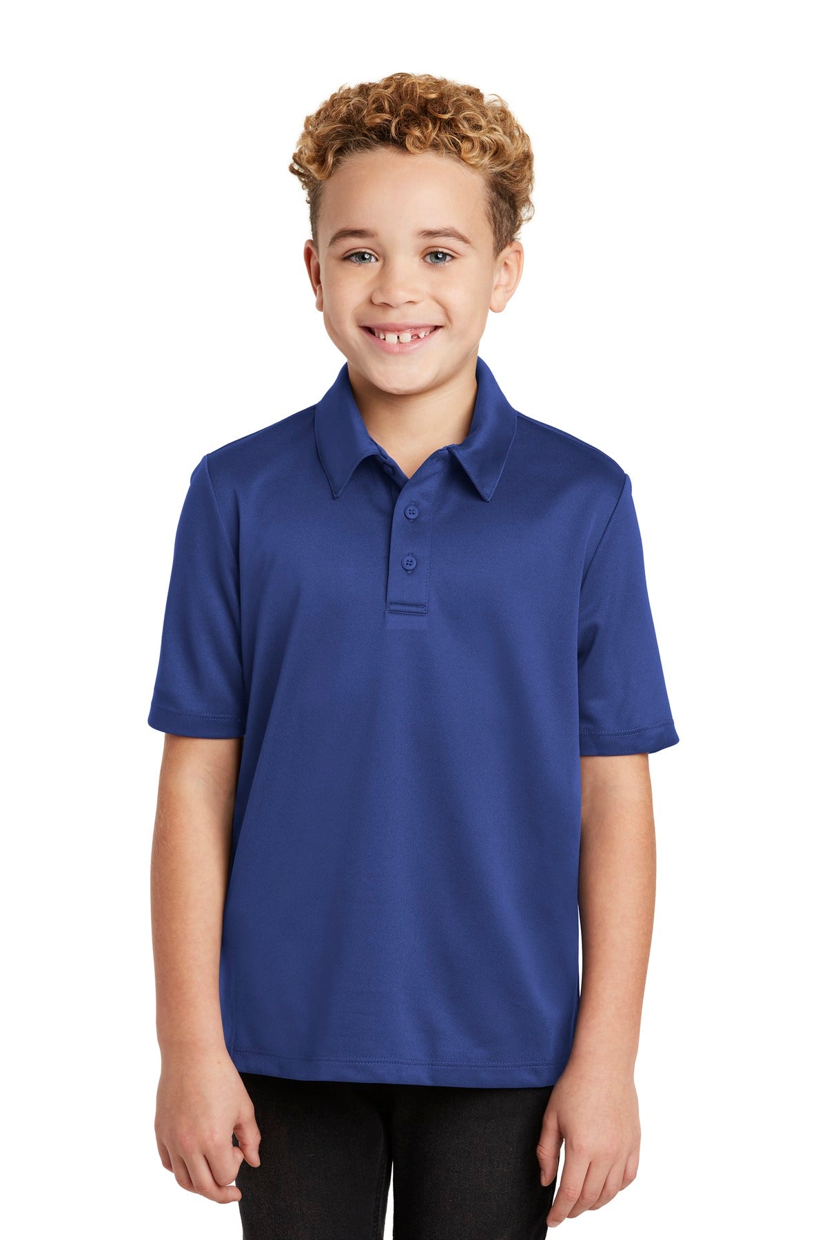 Port Authority Youth Silk Touch Performance Polo Y540 Royal