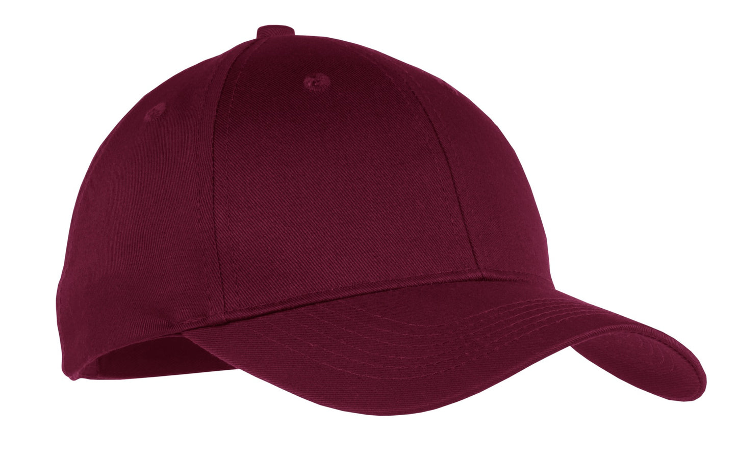 Port Authority Youth Six-Panel Twill Cap YCP80 Maroon