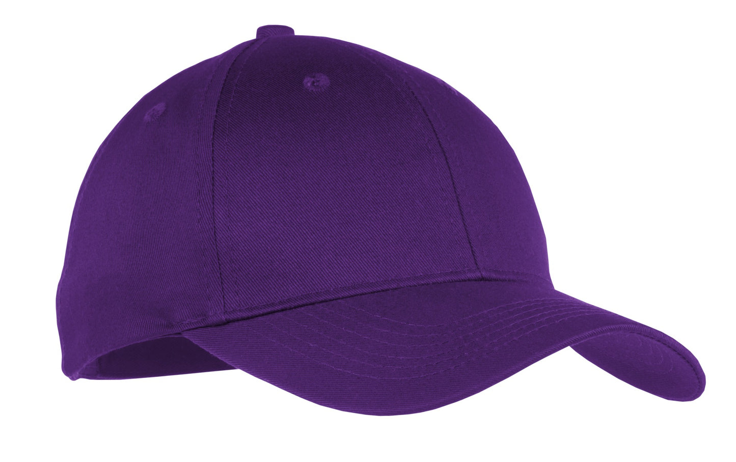 Port Authority Youth Six-Panel Twill Cap YCP80 Purple