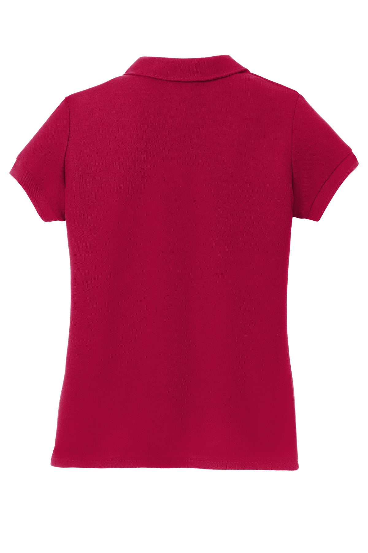 Port Authority Girls Silk Touch Peter Pan Collar Polo. YG503 Red