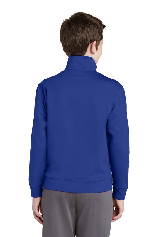 Sport-Tek Youth Sport-Wick Fleece Full-Zip Jacket. YST241 True Royal