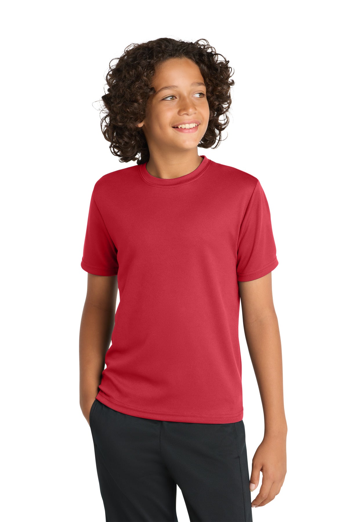 Sport-Tek Youth PosiCharge RacerMesh Tee YST340 True Red
