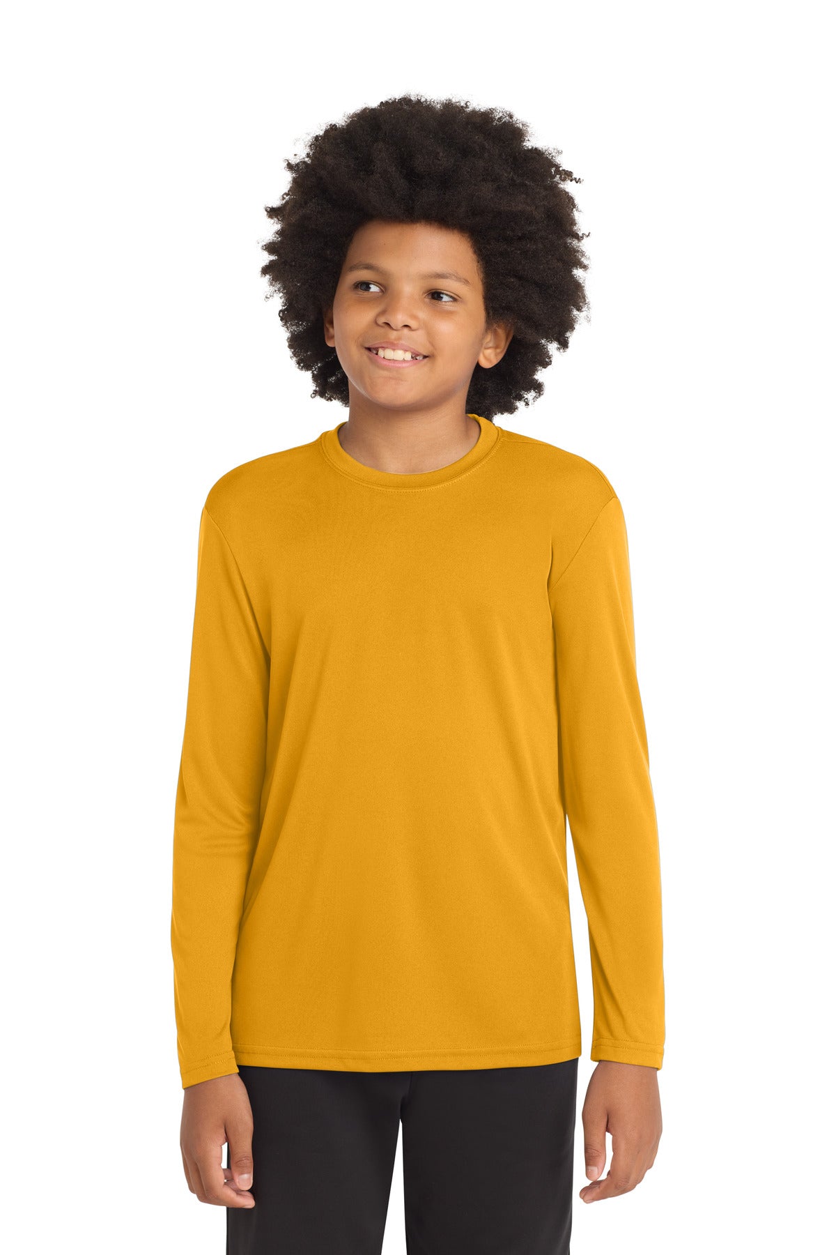 Sport-Tek Youth Long Sleeve PosiCharge Competitor Tee YST350LS Gold