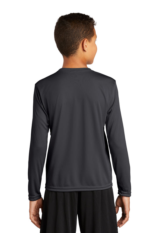 Sport-Tek Youth Long Sleeve PosiCharge Competitor Tee. YST350LS Iron Grey