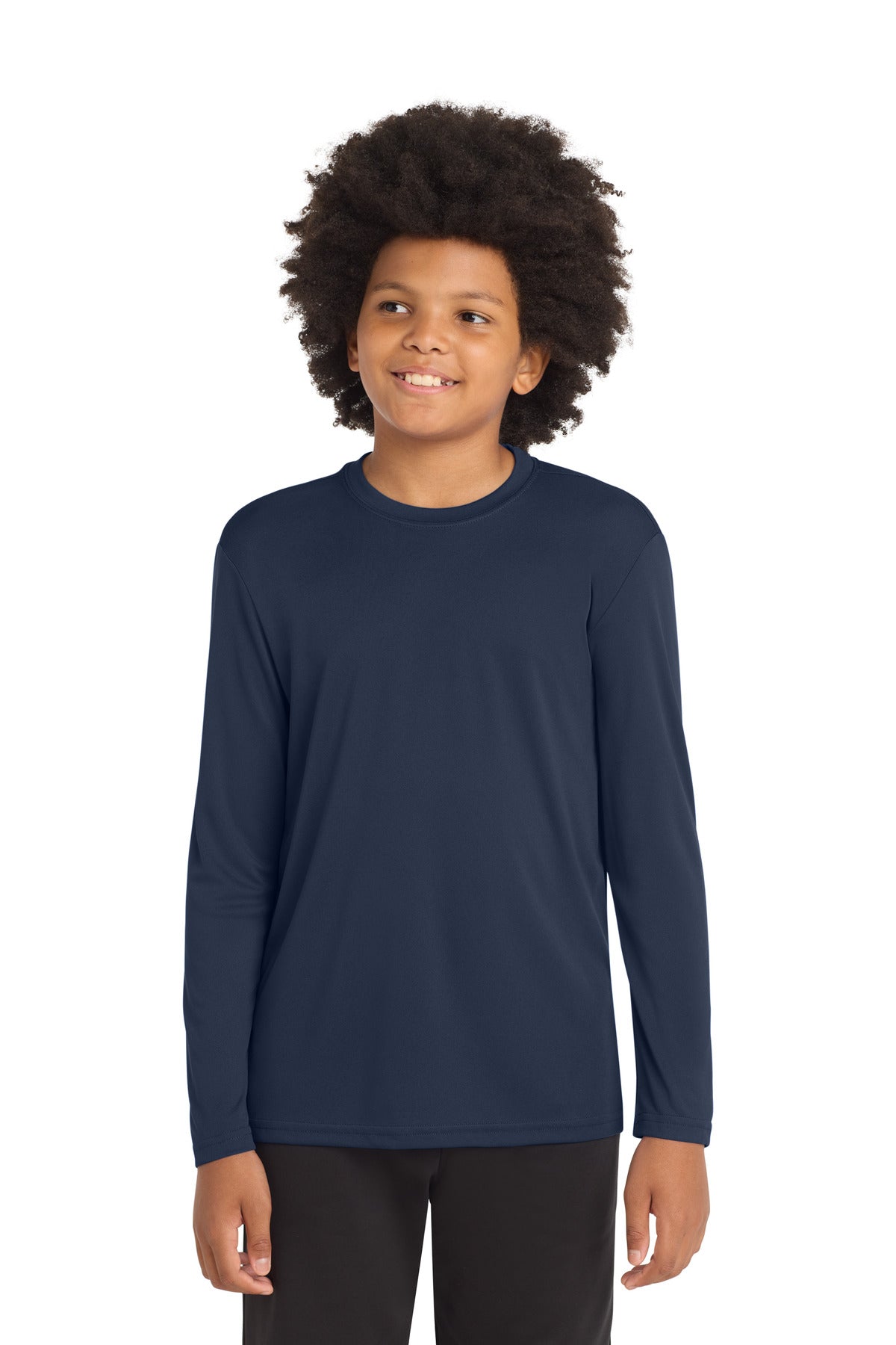 Sport-Tek Youth Long Sleeve PosiCharge Competitor Tee YST350LS True Navy