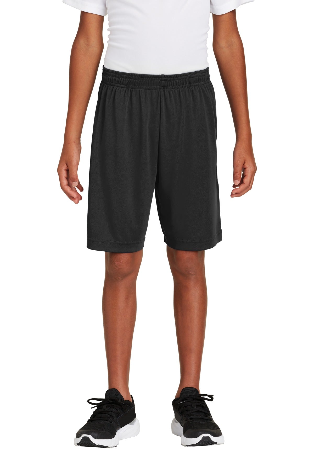 Sport-Tek Youth PosiCharge Competitor Pocketed Short YST355P Black