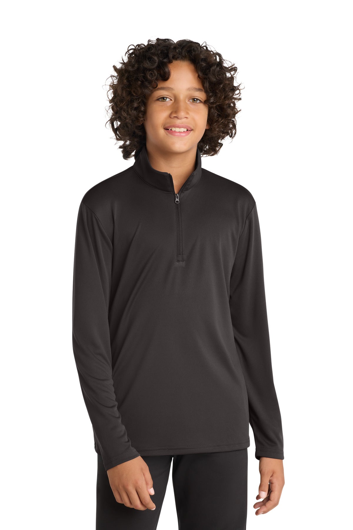 Sport-Tek Youth PosiCharge Competitor 1/4-Zip Pullover YST357 Iron Grey
