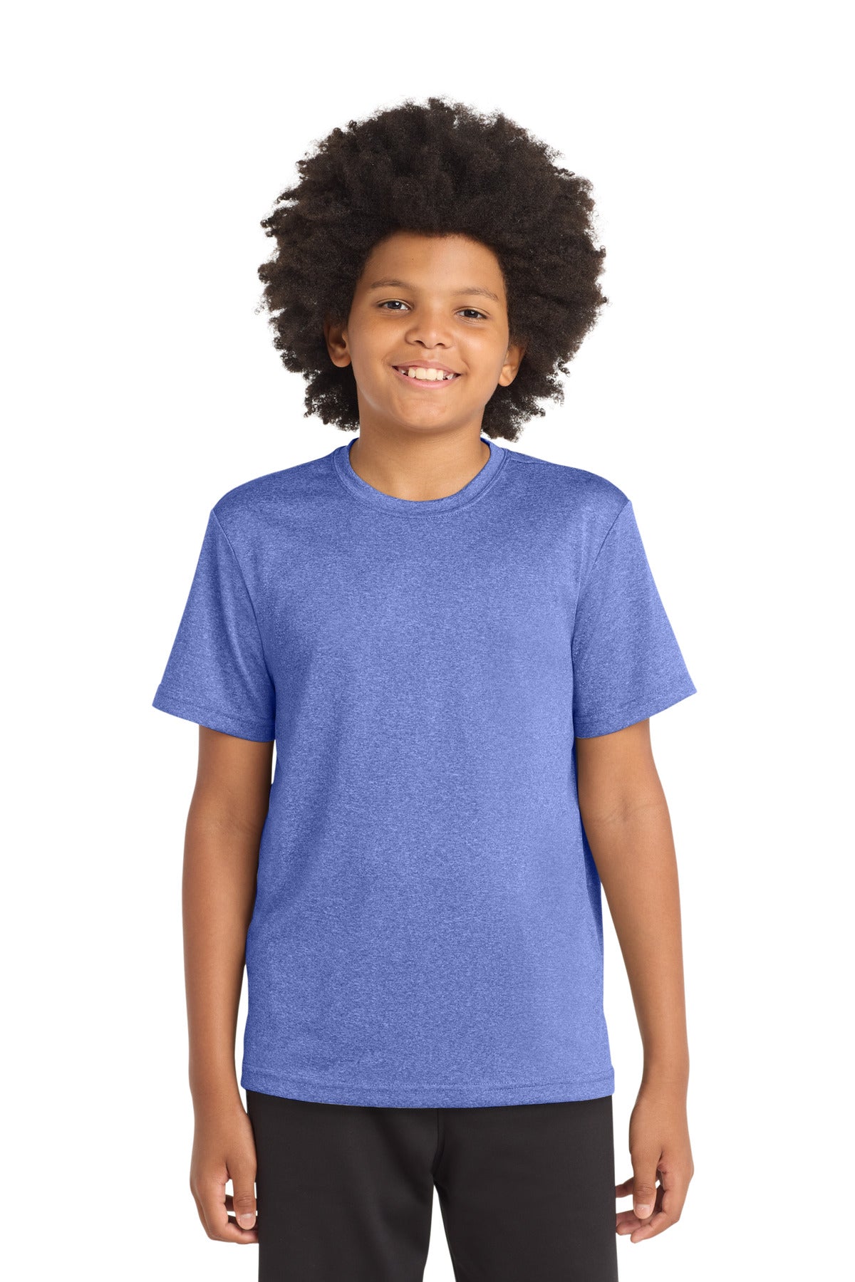 Sport-Tek Youth Heather Contender Tee YST360 True Royal Heather