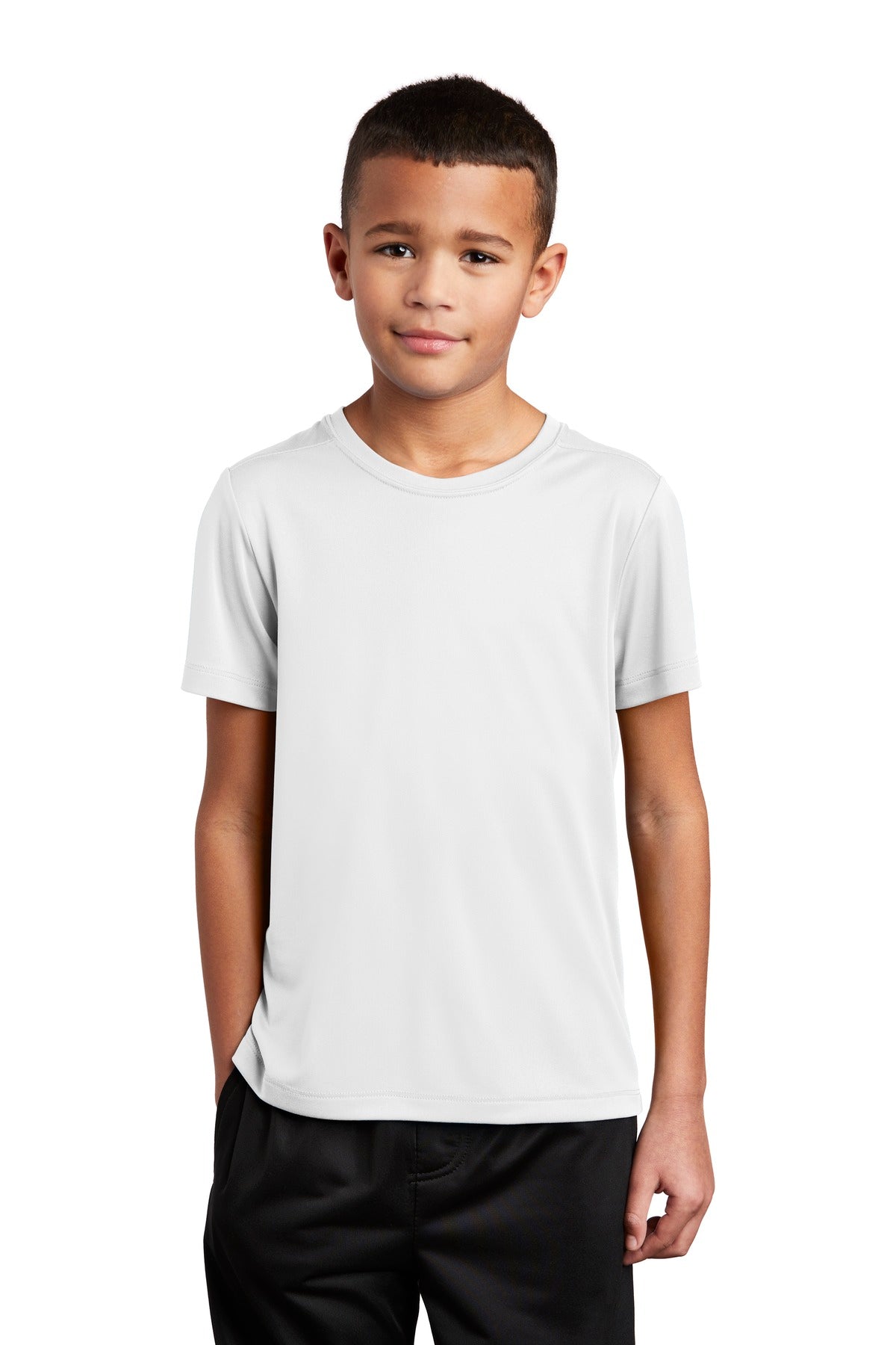 Sport-Tek Youth Posi-UV Pro Tee. YST420 White