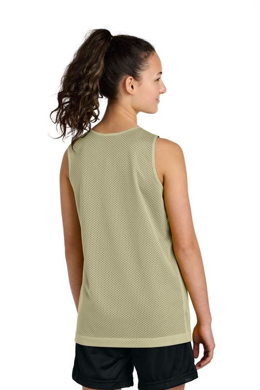 Sport-Tek Youth PosiCharge Reversible Mesh Tank YST5000 Vegas Gold/ Black