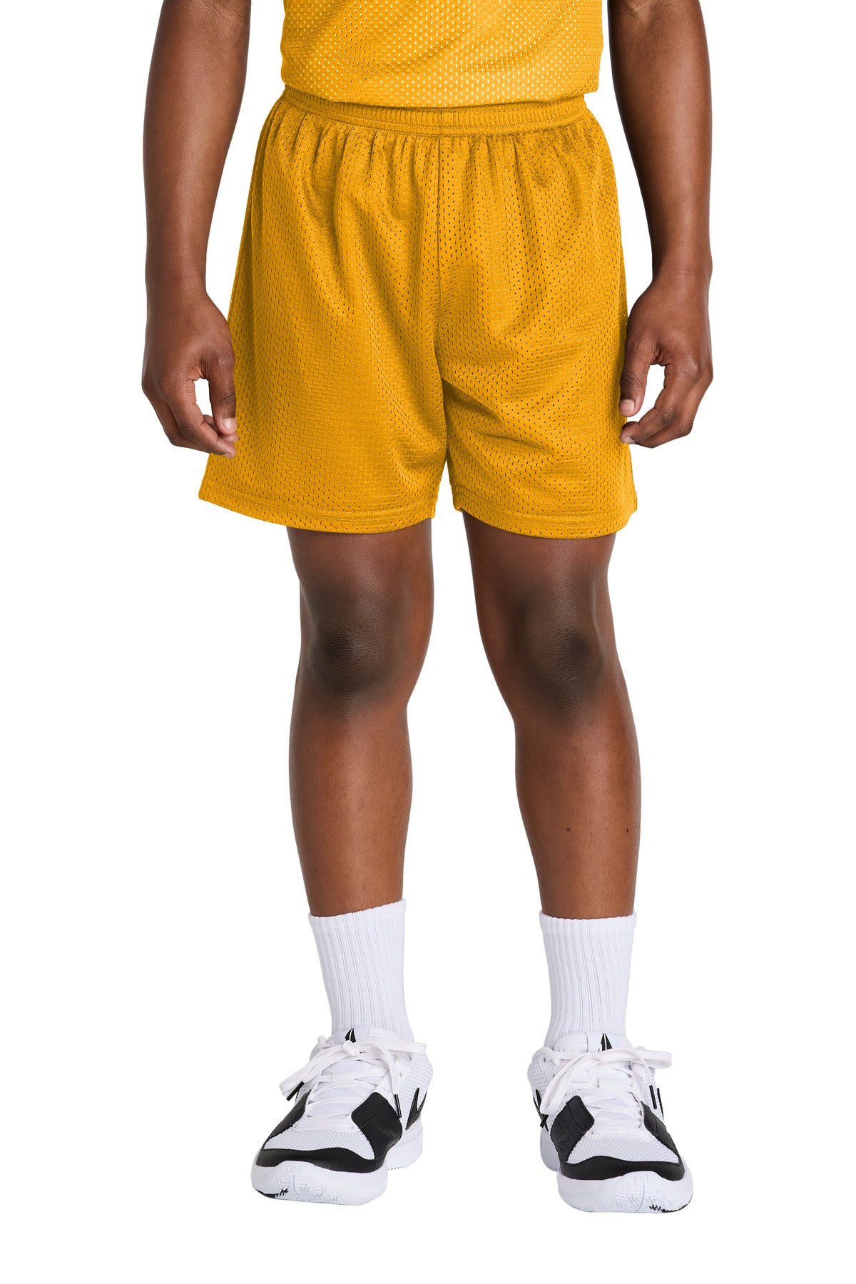Sport-Tek Youth PosiCharge Mesh 5 Short YST5100 Gold