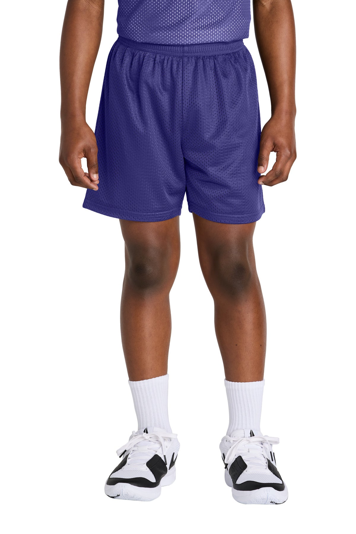 Sport-Tek Youth PosiCharge Mesh 5 Short YST5100 Purple