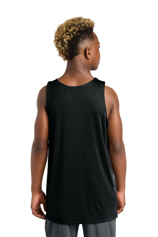 Sport-Tek Youth PosiCharge Competitor Rev Tank YST551 Black/ White