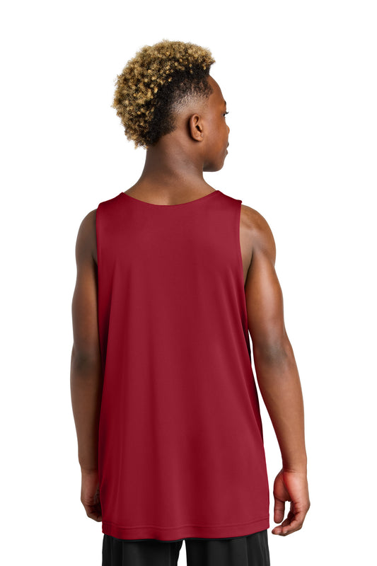 Sport-Tek Youth PosiCharge Competitor Rev Tank YST551 Deep Red/ Black