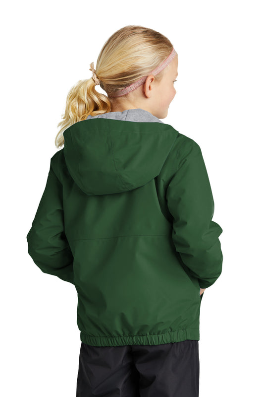 Sport-Tek Youth Waterproof Insulated Jacket YST56 Forest Green
