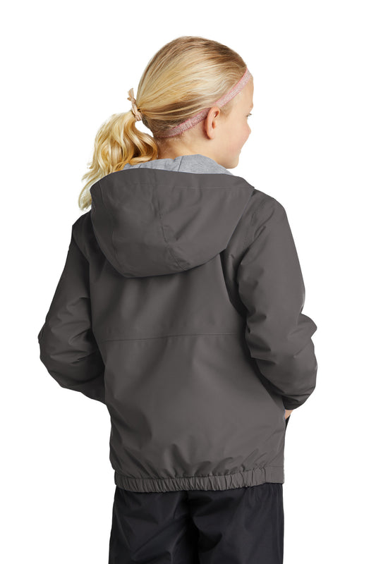 Sport-Tek Youth Waterproof Insulated Jacket YST56 Graphite