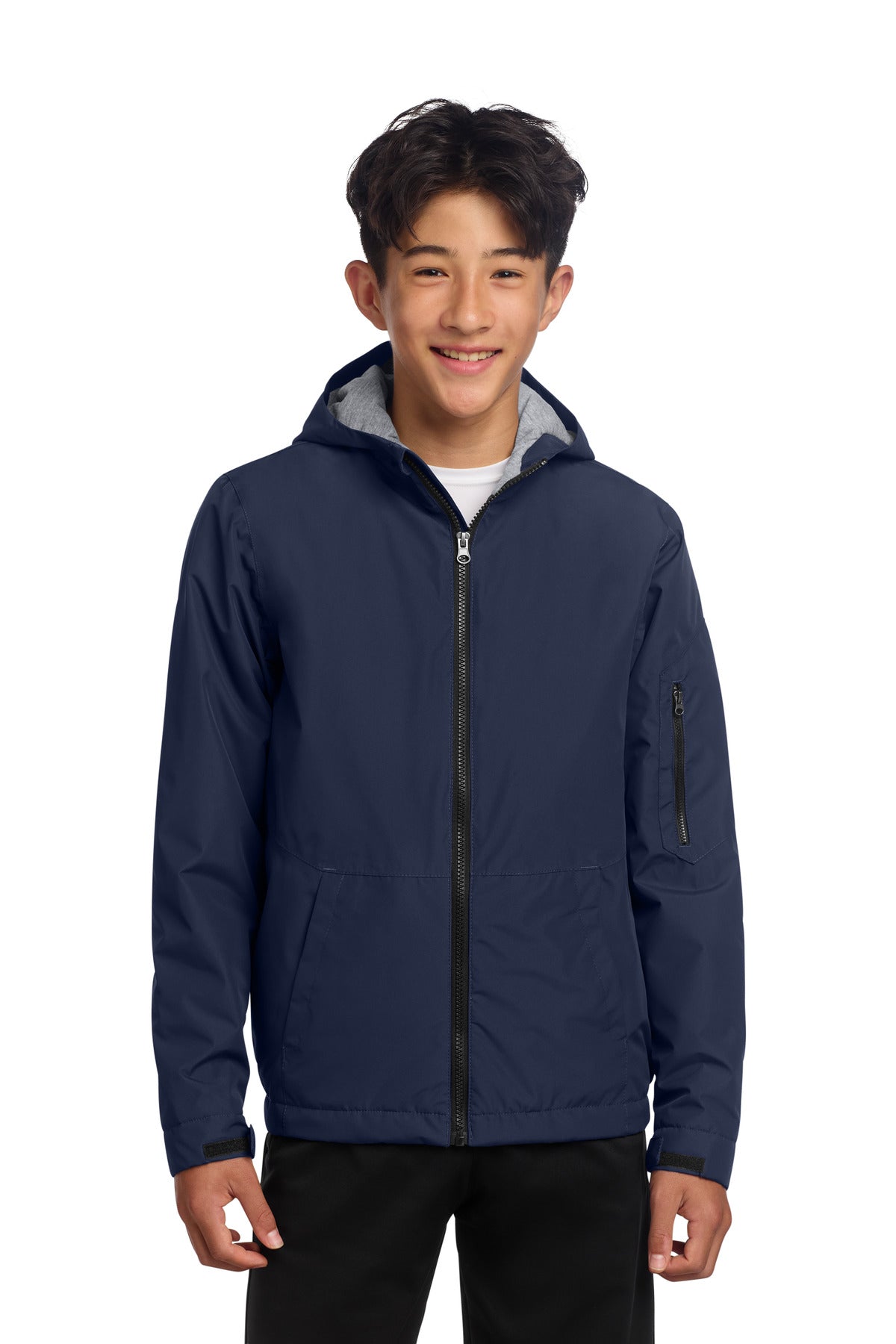 Sport-Tek Youth Waterproof Insulated Jacket YST56 True Navy