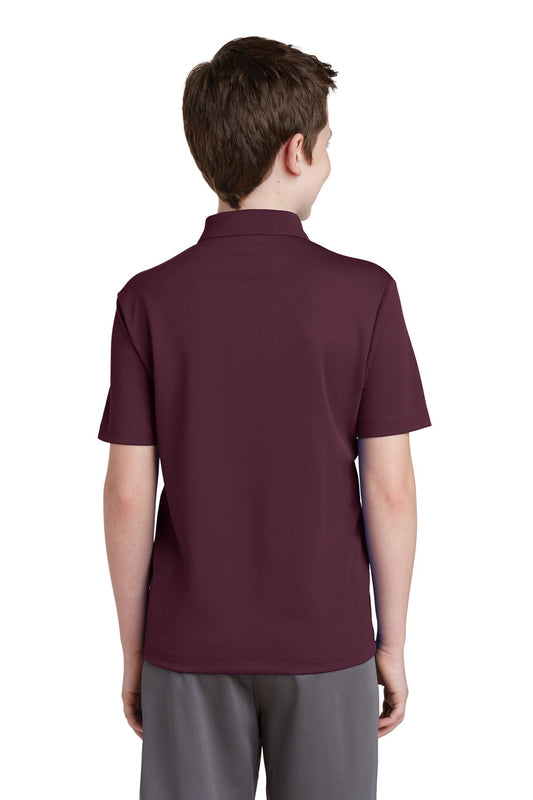 Sport-Tek Youth PosiCharge RacerMesh Polo. YST640 Maroon