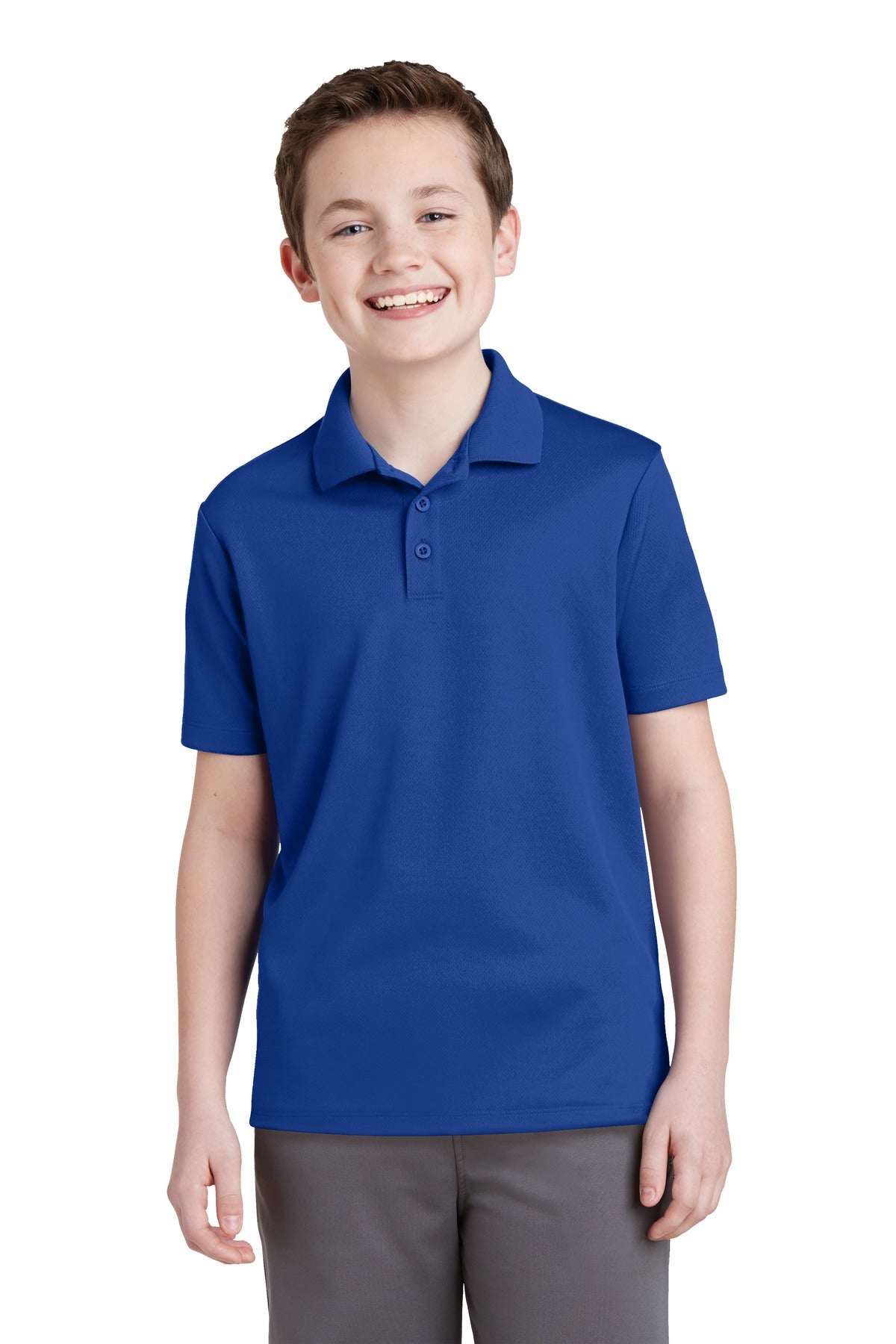 Sport-Tek Youth PosiCharge RacerMesh Polo. YST640 True Royal
